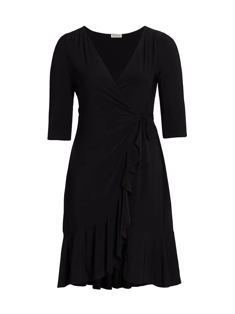 Whimsy Ruffle Wrap Dress