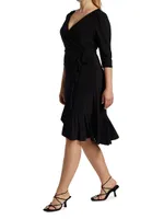 Whimsy Ruffle Wrap Dress