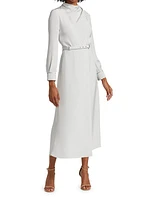 Silk Morrocaine Wrap Dress