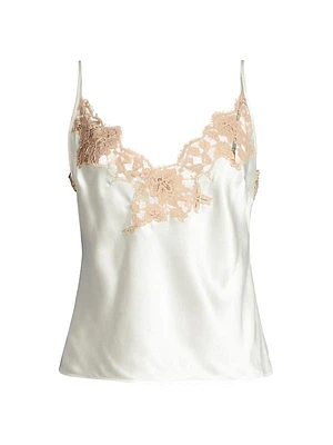 Orchid Lace Silk Camisole