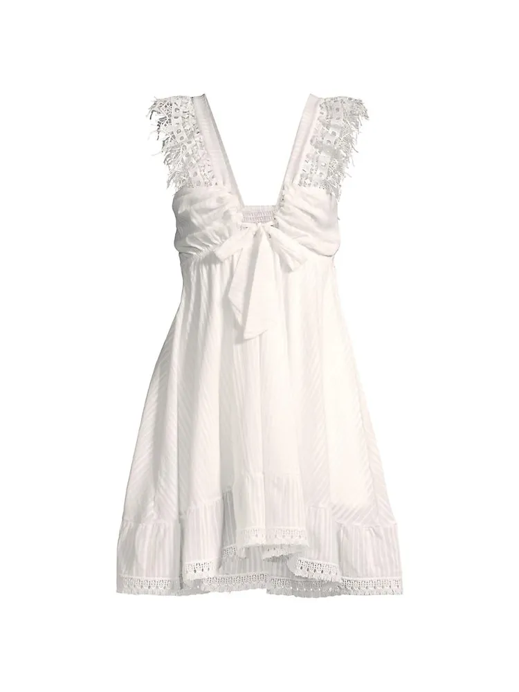 Farrah Lace Trim Mini Dress