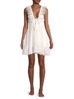 Farrah Lace Trim Mini Dress