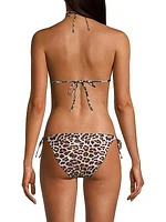 Fifi Leopard Print Triangle Bikini Top