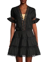 Ora Embroidered Mini Dress