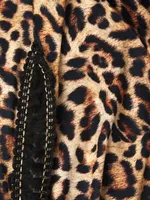 Harriet Leopard Strapless Coverup Jumpsuit