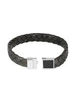 Carbon Braided Leather Bracelet