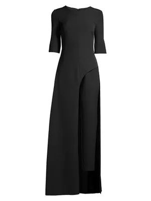 Davina Stretch-Crepe Jumpsuit