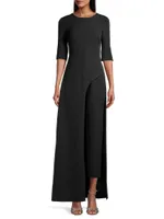 Davina Stretch-Crepe Jumpsuit