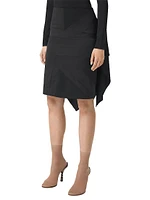 Asymmetrical Pencil Skirt