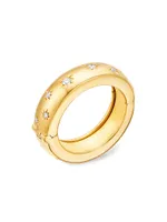 Cosmos 18K Yellow Gold & Diamond Secret Band