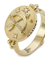 Natura 18K Yellow Gold & Diamond Ring