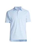 Hales Striped Stretch Jersey Polo Shirt