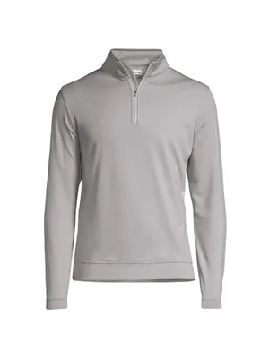 Perth Melange Stretch Quarter-Zip Sweater