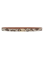 Daisy Python Leather Belt