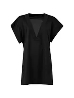 Renee V-Neck T-Shirt Cover-Up