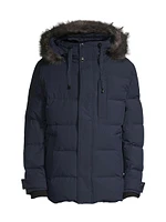 Bremen Faux Fur Trim Puffer Jacket