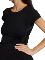 Everyday Maternity Ruched Crewneck Minidress