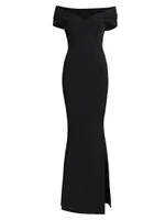 Stretch Jersey Fishtail Gown