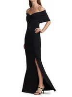 Stretch Jersey Fishtail Gown