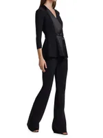 Kerolyn Jersey Flare-Leg Jumpsuit