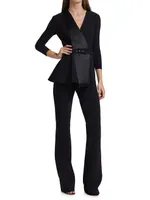 Kerolyn Jersey Flare-Leg Jumpsuit