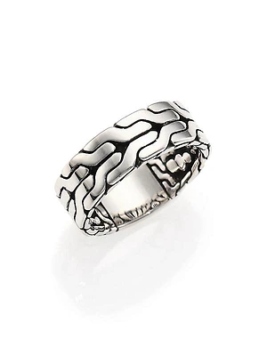 Classic Chain Silver Band Ring