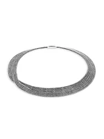 Chain Classic Sterling Silver Wrap Chain Necklace