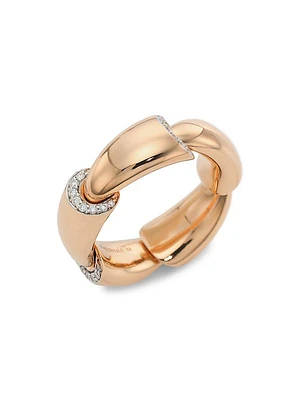 Calla 18K Rose Gold & Diamond Ring