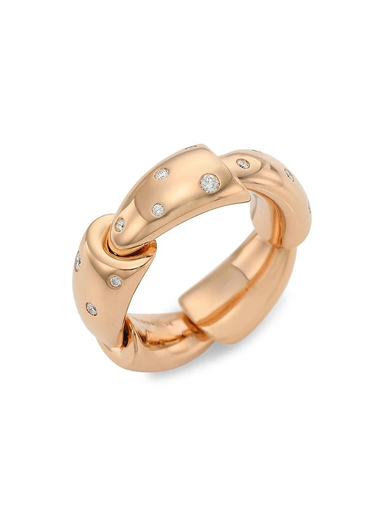 Calla 18K Rose Gold & Diamond Ring