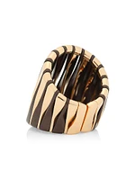 Coucher Du Soleil 18K Rose Gold & Bronze Tapered Ring