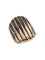 Coucher Du Soleil 18K Rose Gold & Bronze Tapered Ring