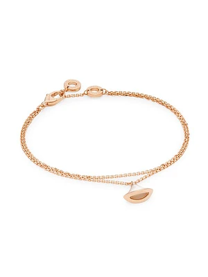Divas' Dream 18K Rose Gold & Mother-Of-Pearl Medium Charm Bracelet