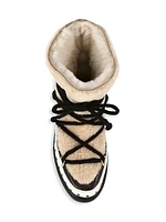 Curly Rock Shearling Sneaker Boots