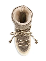 Curly Shearling Leather Boots