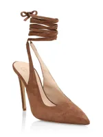 Paloma Suede Ribbon Pumps