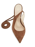 Paloma Suede Ribbon Pumps