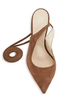 Paloma Suede Ribbon Pumps