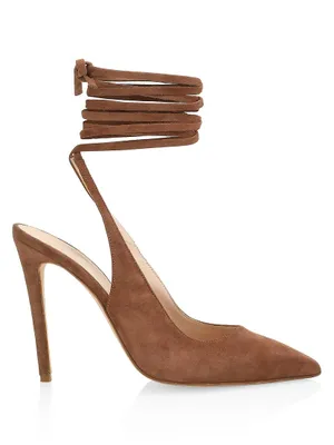 Paloma Suede Ribbon Pumps