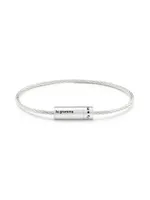 Unisex 7G Polished Sterling Silver Cable Bracelet