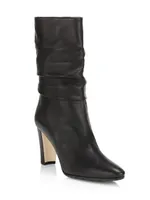 Calasso 90MM Ruched Leather Boots