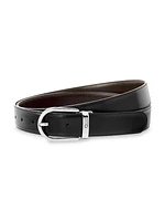 Horseshoe Leather Buckle Belt