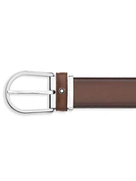 Horseshoe Leather Buckle Belt