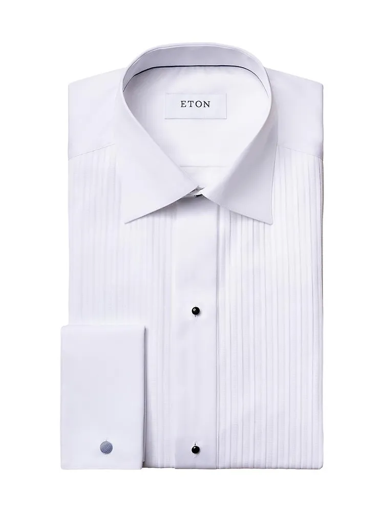 Classic-Fit Pleated Bib Formal Shirt