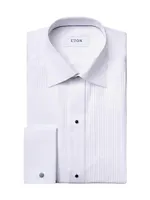 Classic-Fit Pleated Bib Formal Shirt