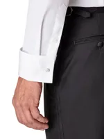 Classic-Fit Pleated Bib Formal Shirt