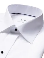 Classic-Fit Piqué Formal Shirt