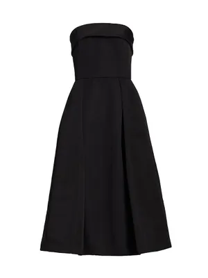 Faille Strapless Dress