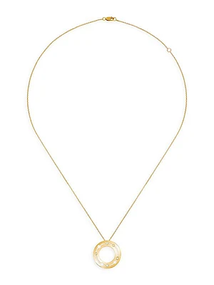 Pulse Dinh Van 18K Yellow Gold & Diamond Pendant Necklace