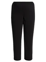 Suzette Crepe Straight-Leg Pants