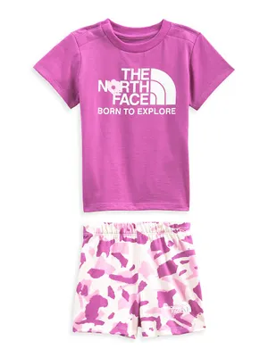 Baby Girl's 2-Piece Cotton Summer Top & Bottom Set